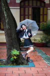 Elegant Schoolgirl Book and Vintage Hallway-2