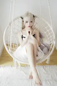 Coser Shi Wan Zhen Zhi Fu Te: Dreamy Qiong Mei in White Dress (24P) - Exquisite & Captivating Cosplay Set-20