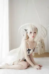 Coser Shi Wan Zhen Zhi Fu Te: Dreamy Qiong Mei in White Dress (24P) - Exquisite & Captivating Cosplay Set-22