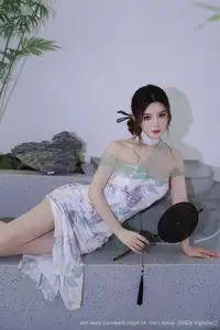 XiuRen No.10694 A Yi Sha: Captivating Oriental Elegance in a Stunning Dress-52