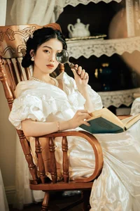 Timeless Grace: Discover Xuan Xuan’s Retro Portraits in a Captivating Oil Painting Aesthetic-13