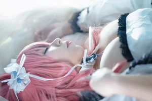 Stunning HMS Perseus Cosplay from Azur Lane - Beautiful Nurse Outfit and Aesthetic Anime Photography by No-Face Angel WY-0