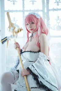 Stunning HMS Perseus Cosplay from Azur Lane - Beautiful Nurse Outfit and Aesthetic Anime Photography by No-Face Angel WY-8