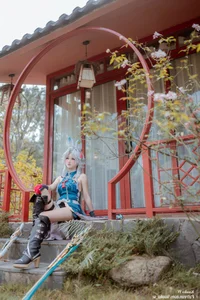 Stunning Feixiao Cosplay by KuukoW from Honkai: Star Rail – Professional 24-Photo Gallery of the Xianzhou General-3