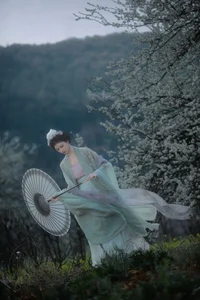 Ethereal Beauty of Wu Sui Sui in Art Language YiTuYu Vol.8876: A Spring Muse in Hanfu-12