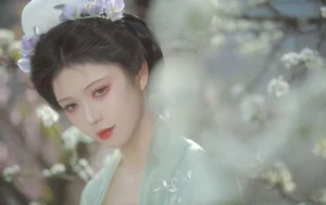 Ethereal Beauty of Wu Sui Sui in Art Language YiTuYu Vol.8876: A Spring Muse in Hanfu-6