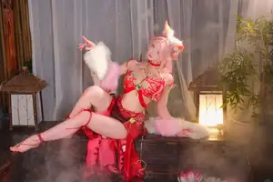 Coser Maeno Taita Transforms into Yulinglong (Naraka Bladepoint): A Captivating Mythical Beauty.-39