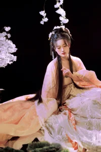 Ethereal Garden Portrait Photography: Art Language Vol.9116 Featuring Model Zhi on a Floral Swing – Aesthetic Outdoor Photoshoot Inspiration-11