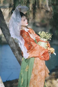 Stunning Spring Portrait Photography: YiTuYu Art Language Vol.9380 featuring Model Zhou Zhou in Ethereal Outdoor Settings-6