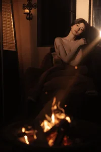 Elegant Portrait Photography: YiTuYu Art Language Vol.9166 Featuring Model Maoqi - Aesthetic Twilight Series for Digital Creators and Art Lovers-8