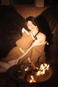 Elegant Portrait Photography: YiTuYu Art Language Vol.9166 Featuring Model Maoqi - Aesthetic Twilight Series for Digital Creators and Art Lovers-3