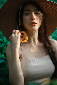 Serene Braided Beauty Bathed in Golden Sunlight-10