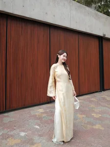 Elegant Vietnamese Silk Ao Dai: Discover the Timeless Grace and Traditional Beauty of Vietnam's Iconic National Dress for Women-1