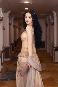 Captivating Asian Beauty Portrait: Elegant Attire & Alluring Aura-0