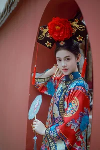 Timeless Elegance of Man Li by the Red Wall - YiTuYu Vol.8871-37