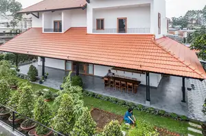 Explore Modern Tiled Roof House: Traditional charm meets green living, ideal architecture for a peaceful retirement.-4