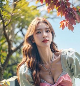 AI Generated Chaebol's Daughter Part03: Realistic Beauty Portrait in Nature-0