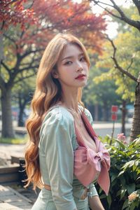 AI Generated Chaebol's Daughter Part03: Realistic Beauty Portrait in Nature-13