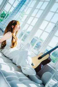 Coser Chunmomo: Elegant & Dreamy Moments with Guitar – Oct 2025 Selfie Part02-13
