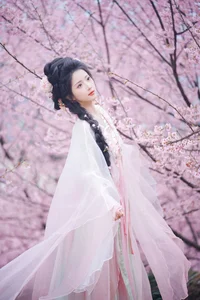 Ethereal Cherry Blossom Muse - YiTuYu Art Language Vol.8949 Tu Ya W-6