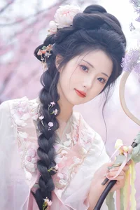Ethereal Cherry Blossom Muse - YiTuYu Art Language Vol.8949 Tu Ya W-5