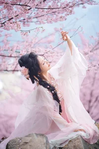 Ethereal Cherry Blossom Muse - YiTuYu Art Language Vol.8949 Tu Ya W-4