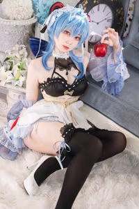 Coser ajiki Transforms into Ganyu Genshin Impact: Exquisite Beauty & Allure-0