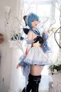 Coser ajiki Transforms into Ganyu Genshin Impact: Exquisite Beauty & Allure-7