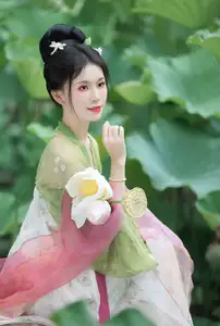 Xu Jin Huan's Serene Hanfu Beauty Amidst Lotus Pond - YiTuYu Vol.8702 Photoshoot-9