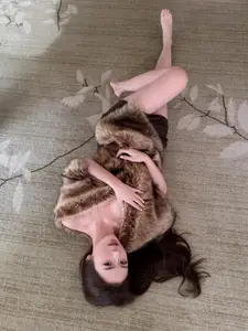 Captivating Allure: Mysterious Beauty in Luxurious Fur, A Sensual Portrait-2