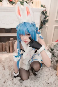 Enchanting Winter Magic with PoppaChan as Usada Pekora-6