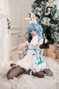 Enchanting Winter Magic with PoppaChan as Usada Pekora-12