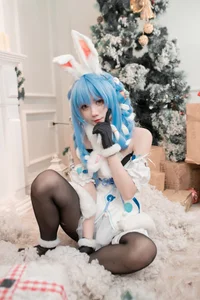 Enchanting Winter Magic with PoppaChan as Usada Pekora-18