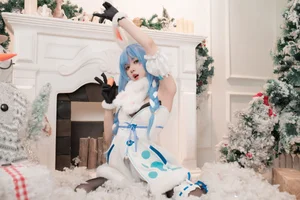 Enchanting Winter Magic with PoppaChan as Usada Pekora-9