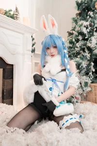 Enchanting Winter Magic with PoppaChan as Usada Pekora-3