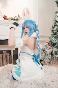 Enchanting Winter Magic with PoppaChan as Usada Pekora-16