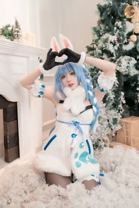 Enchanting Winter Magic with PoppaChan as Usada Pekora-1