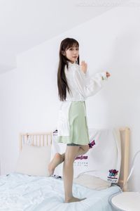 Chinese Model No.2323: Modern Hanfu Charm with Elegant Over-the-Knee Stockings & Flat Shoes-22