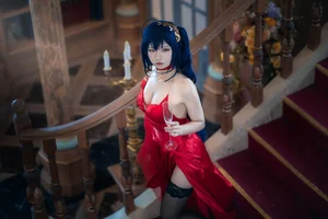 Stunning Taihou Cosplay by Yi Miao Jun: Exclusive Azur Lane Racing Queen Collection (56P) - High-Quality Anime Photography-24