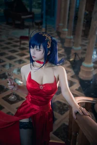 Stunning Taihou Cosplay by Yi Miao Jun: Exclusive Azur Lane Racing Queen Collection (56P) - High-Quality Anime Photography-9