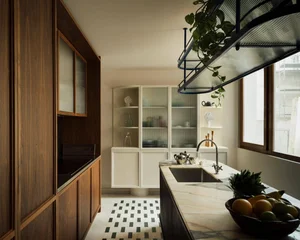 Warm 160m2 apartment for a young family transformed from a rigid office-12