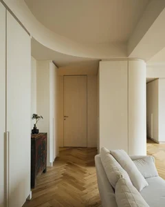 Warm 160m2 apartment for a young family transformed from a rigid office-4