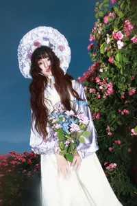 Elegant Portrait Photography: Art Language Vol.9111 Featuring Ba Gu Ya Rou in Minimalist Aesthetic Style-5