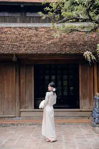 Elegant Asian Beauty: A Portrait of Grace with Traditional Paper Umbrella - Captivating Serenity-5