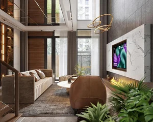 Breathtaking 5-Story Modern Townhouse: A Resort-Style Urban Sanctuary with Lush Greenery and High-End Luxury Interiors-8