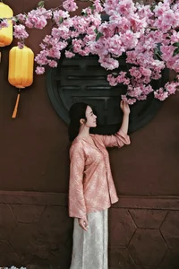 Elegant Vietnamese Beauty at a Peaceful Pagoda: Discover the Serene Style and Spiritual Grace of Vo Nhat Linh-2