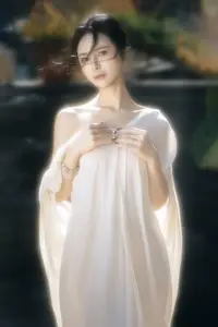 YiTuYu Art Language Vol.8742: Sha Sha's Ethereal Grace by the Pond - A Captivating Visual Journey-0