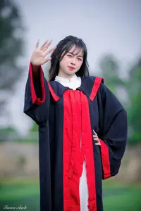 Graceful Vietnamese Girl in Elegant White Ao Dai with Sweet Finger Heart Gesture-8