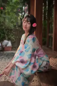 East Asian Charm: Graceful Beauty in Kimono - YiTuYu Art Language Vol.8631 KK Photo Series-22