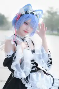 Coser Hua Qi Hana's Adorable Cat Rem Cosplay at Anime Carnival-37